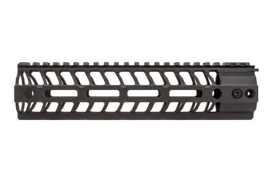 The Spikes Tactical AR15 M-LOK free float handguard features a black anodized finish